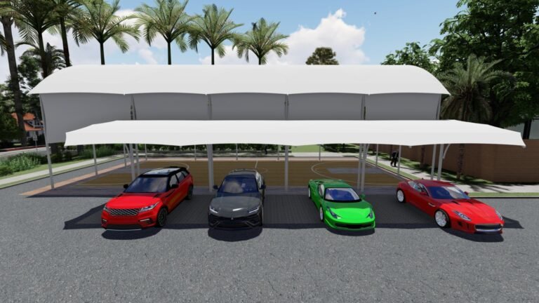 Kanopi Membrane untuk Showroom dan Dealer Mobil